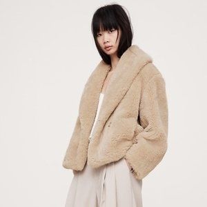 Banana Republic Sherpa Jacket Coat Faux Fur